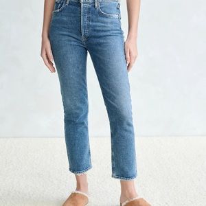 Agolde Riley Crop in Silence